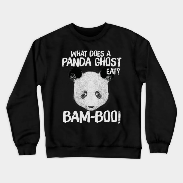 Panda Bam boo Joke Crewneck Sweatshirt by Walkowiakvandersteen